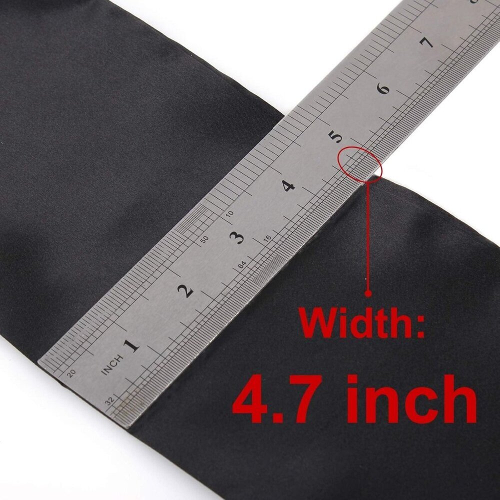 Satin Edge Scarves for Wigs Silk Headbands Soft Edge Scarf to Lay Edges for Blac - Picture 4 of 9